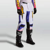 Alpinestars 2027 Fluid Drag MX Pants Light Lilac Blue Iris Gold