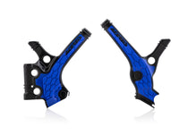 Acerbis X-Grip Frame Protector Guards Black Blue For Yamaha YZ 85 2019-2021