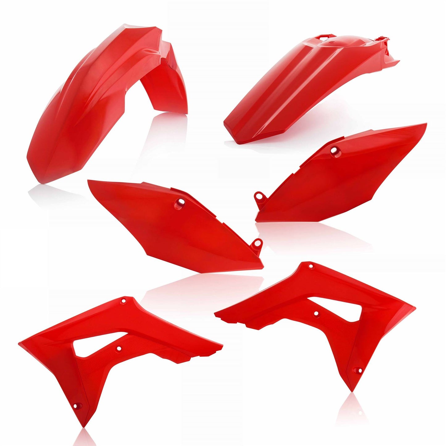 Acerbis Plastic Kit Red For HONDA CRF 250 R 2018-2021
