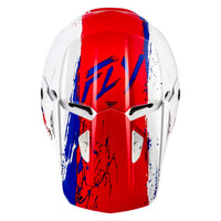 Fly Racing 2026 Motocross Helmet Kinetic Drip youth  Red White Blue