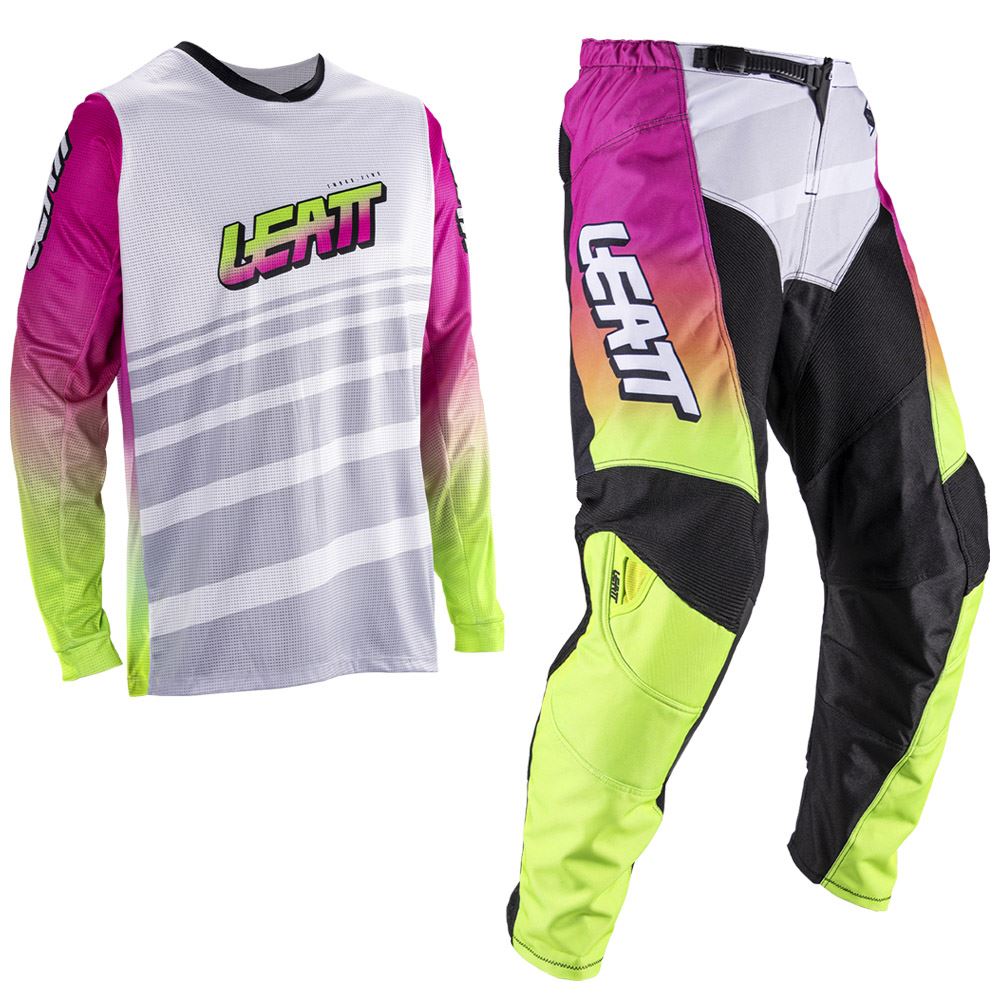 Leatt 2026 Motocross Combo Kit 3.5 Retro Pink