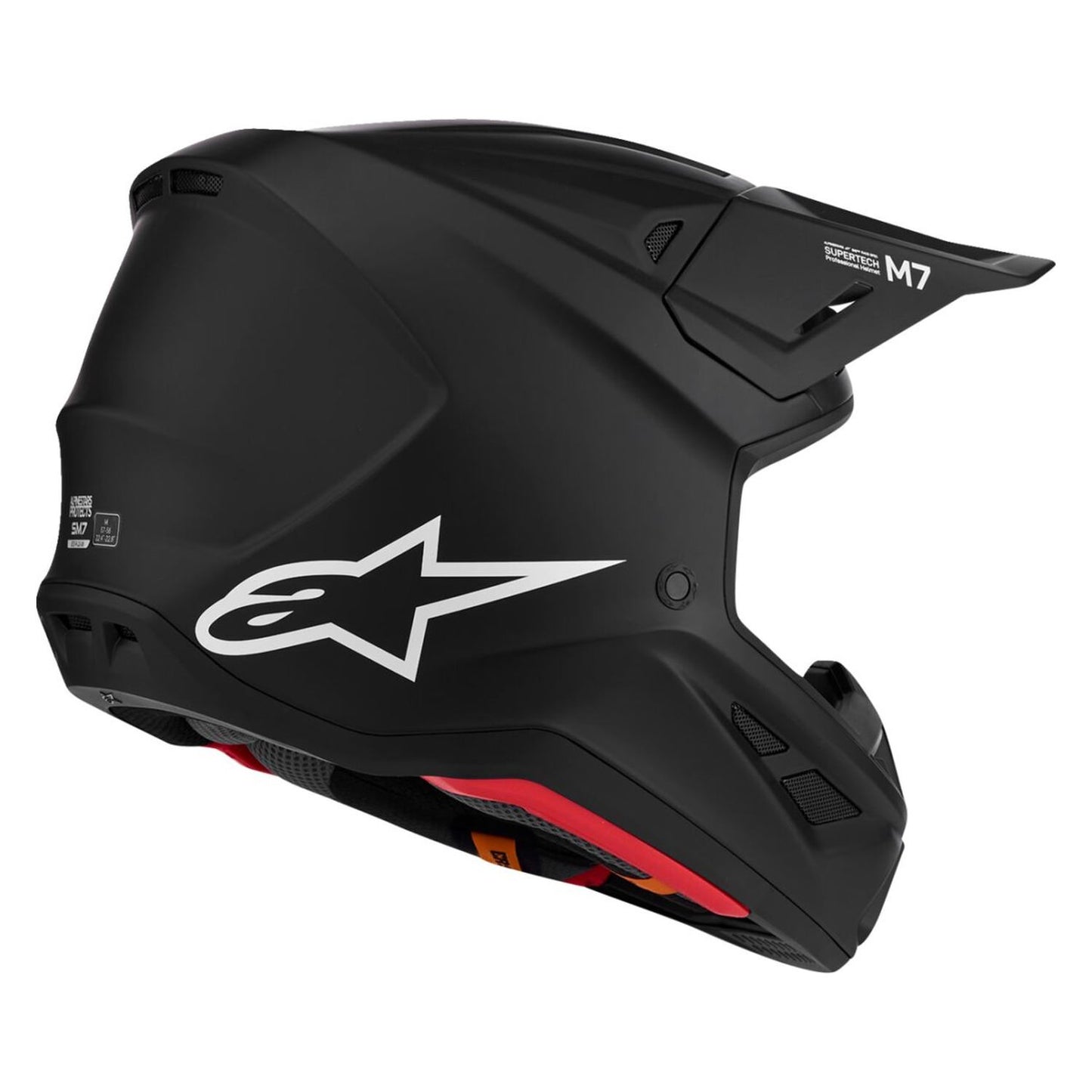 Alpinestars 2027 S-M7 Solid MX Helmet Black Matt
