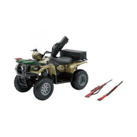 Suzuki Vinson Auto 500 4X4 Camo ATV With Rifles 1:12 Scale Model Toy