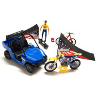 Nitro Circus Playset With Pastrana MX Bike 1:18 Scale Model Toy