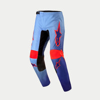Alpinestars 2024 Fluid Lucent Motocross Pants Blue Ram Hot Orange Clearance
