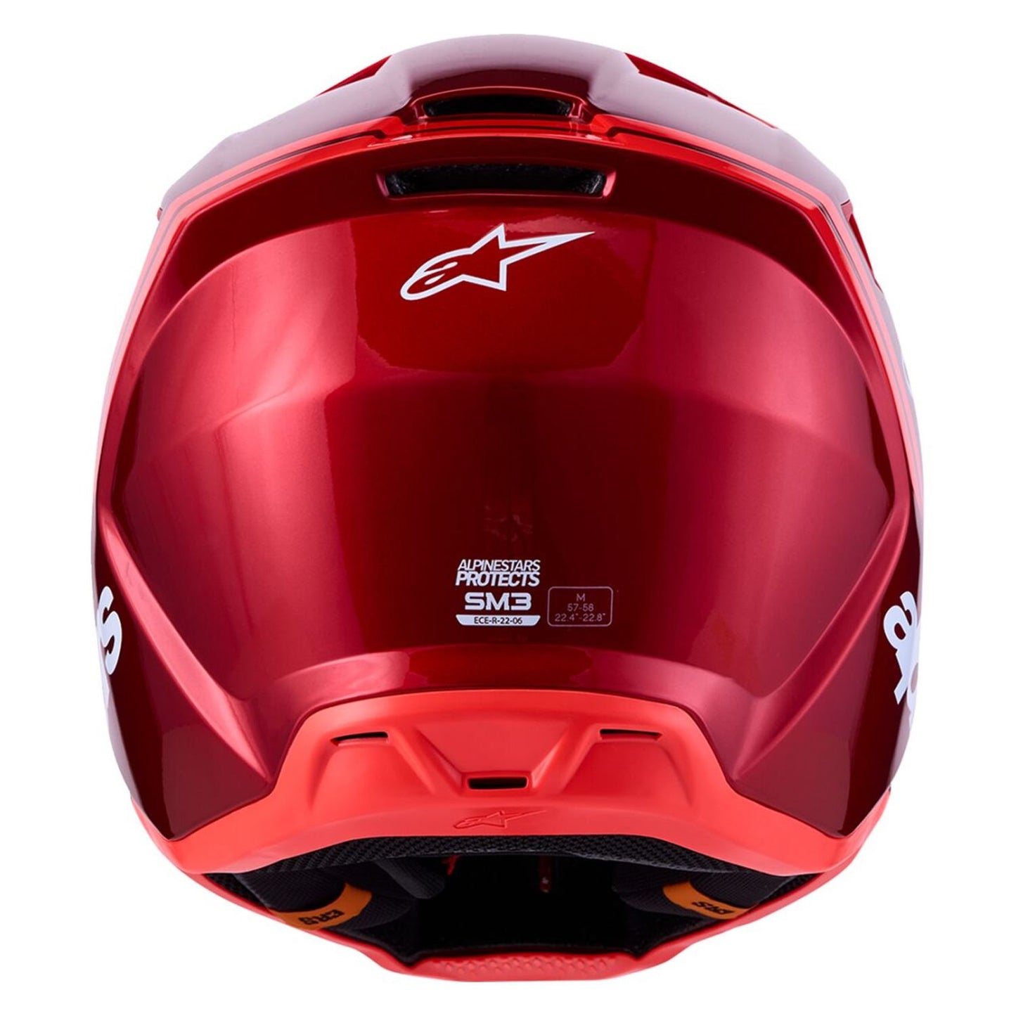 Alpinestars 2027 S-M3 Radium MX Helmet Red White Blue Yellow Flou