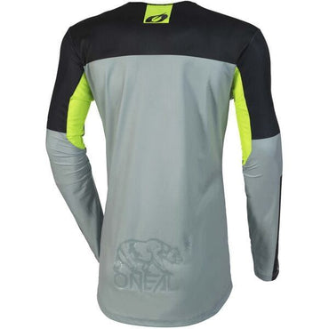 O'Neal 2025 Motocross Jersey Mayhem Hexx Grey Neon Yellow