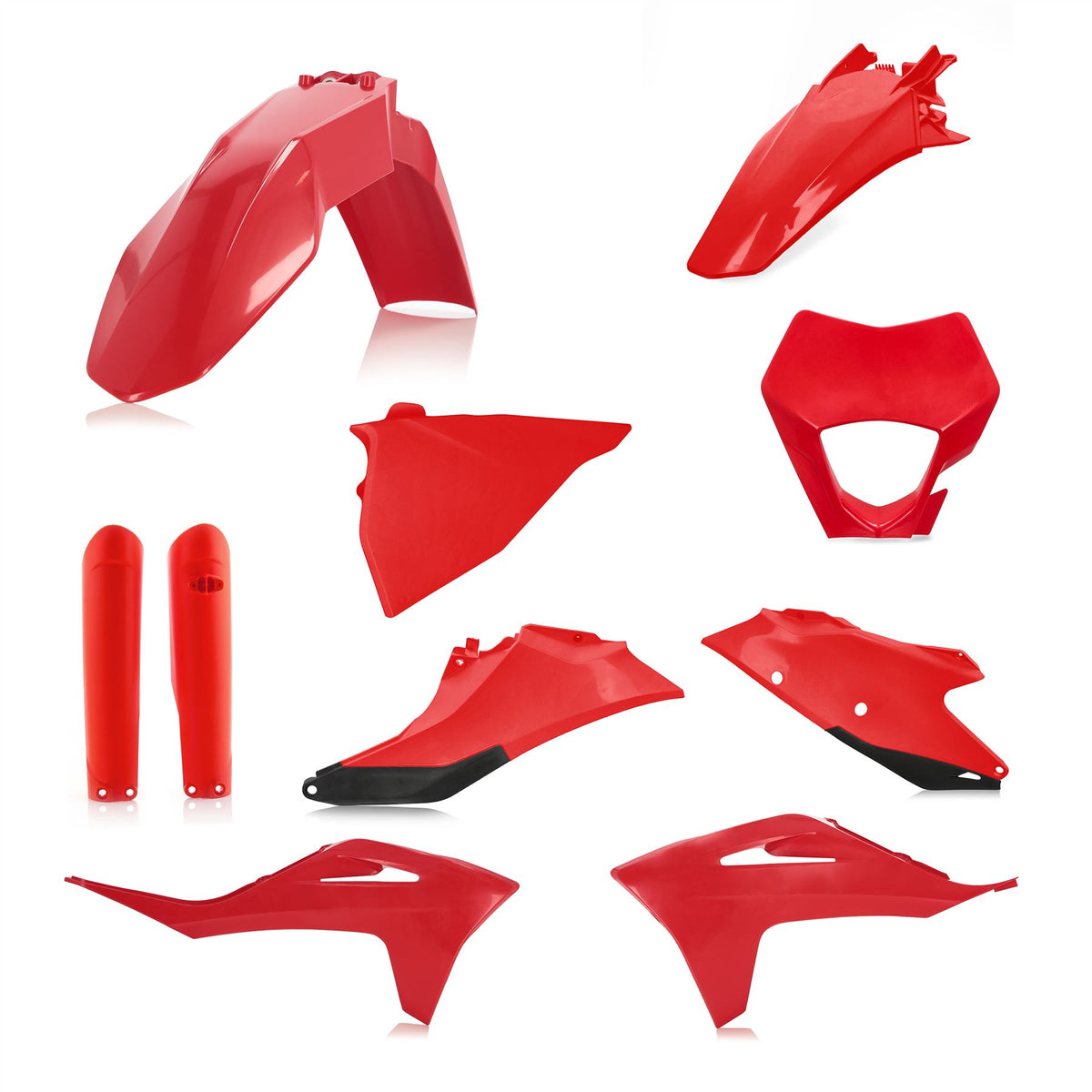 Acerbis Full Plastic Kit Red For Gas Gas EC 250 2021-2023