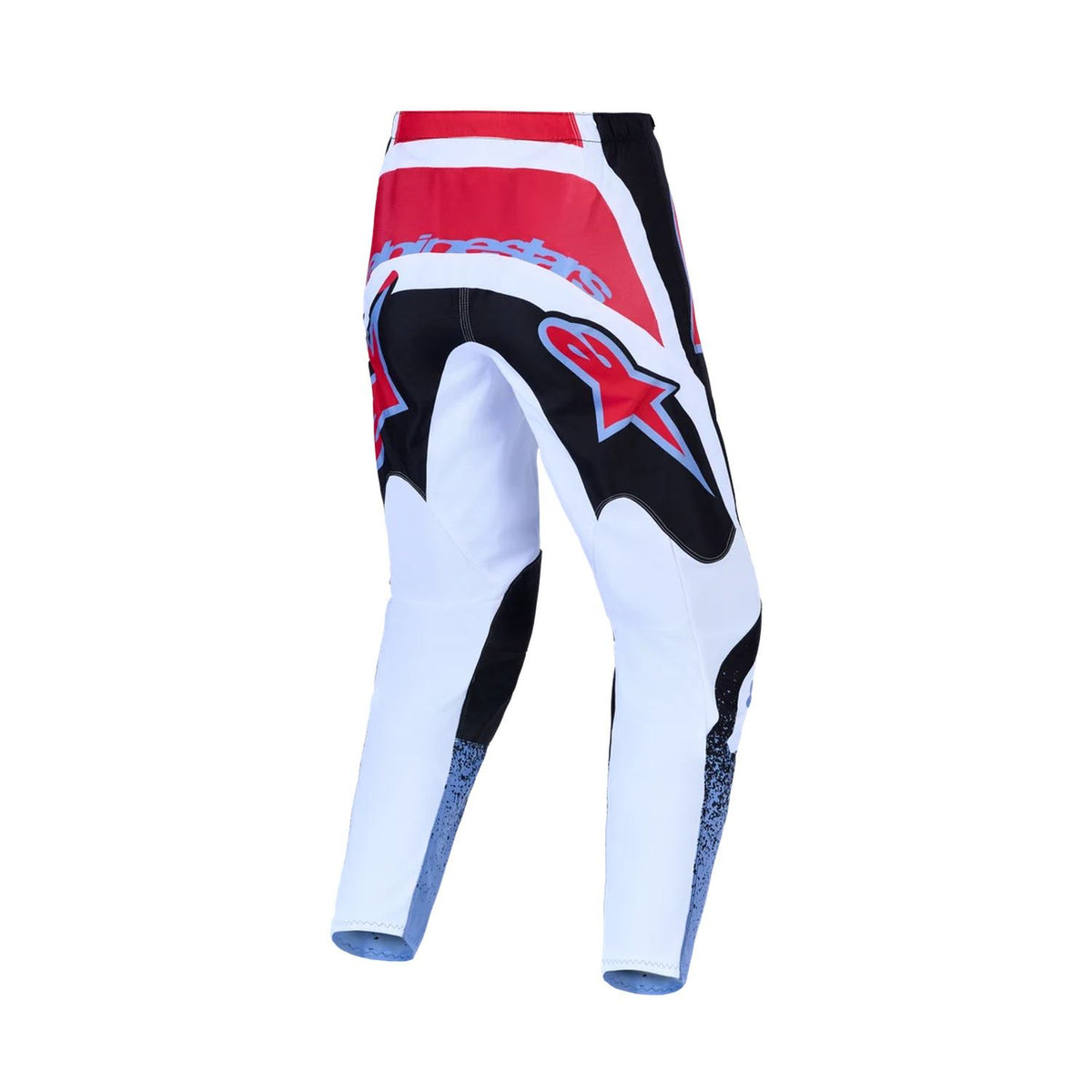 Alpinestars 2027 Fluid Drag MX Pants Black White Light Blue Red Fluo