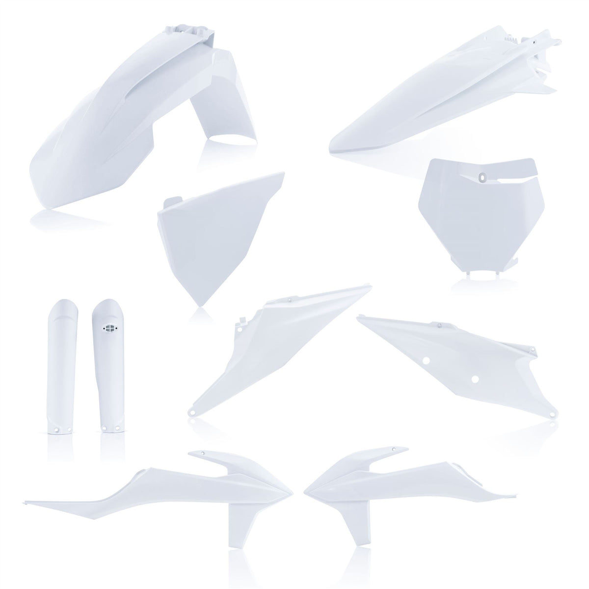 Acerbis Full Plastic Kit White 2 For KTM XC 250 2019