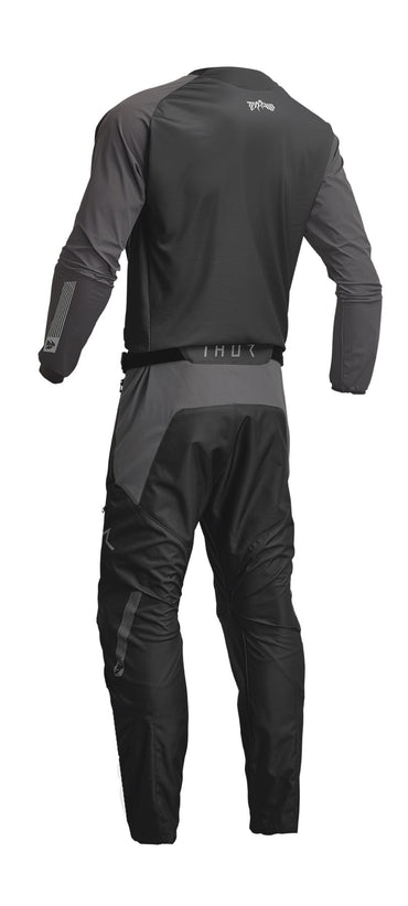 Thor 2026 Terrain Black Charcoal Enduro Jersey & In The Boot Pants Combo Kit