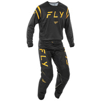 Fly Racing 2025 Kinetic Center Motocross Pants Black Gold