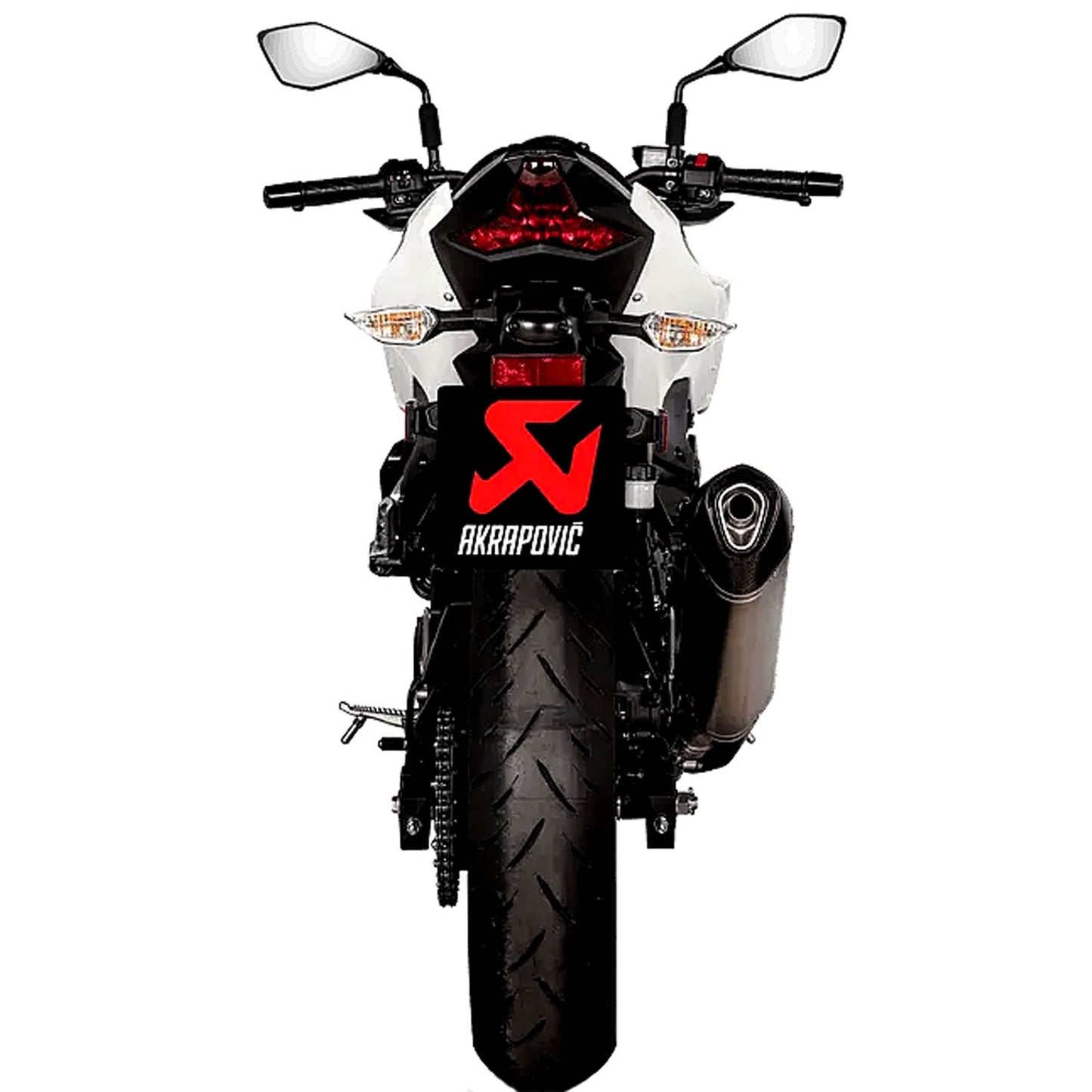 Akrapovic Titanium Line Slip On Silencer For Kawasaki EX 400 ABS Ninja Performance 2023