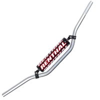 Renthal 7/8 22mm Enduro Medium Silver 664 Handlebar Padded For Suzuki DR-Z 400SM 2005-2024