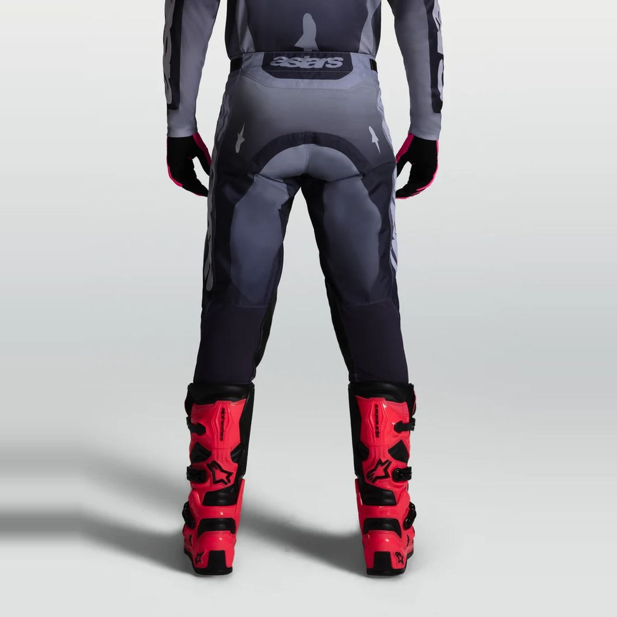 Alpinestars 2027 Racer Amber MX Pants Graystone Cold Gray Light Lilac