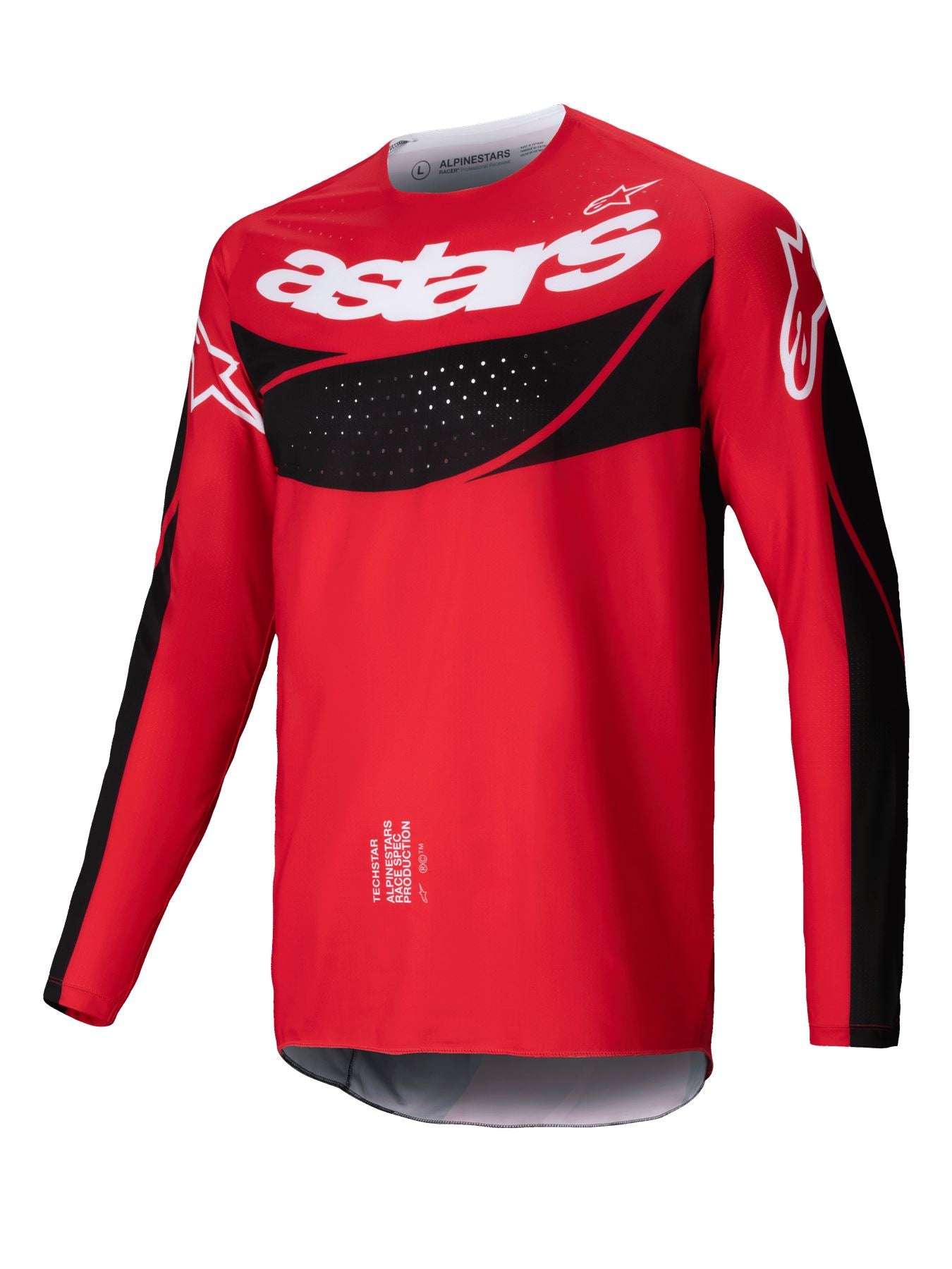 Alpinestars 2025 Techstar Dreem Motocross Jersey Bright Red Black