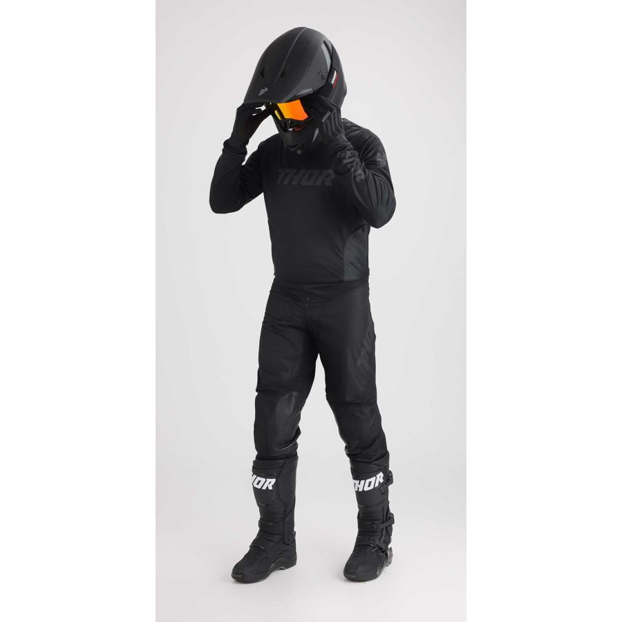 Thor Pulse Blackout Black Motocross Combo Kit CLEARANCE