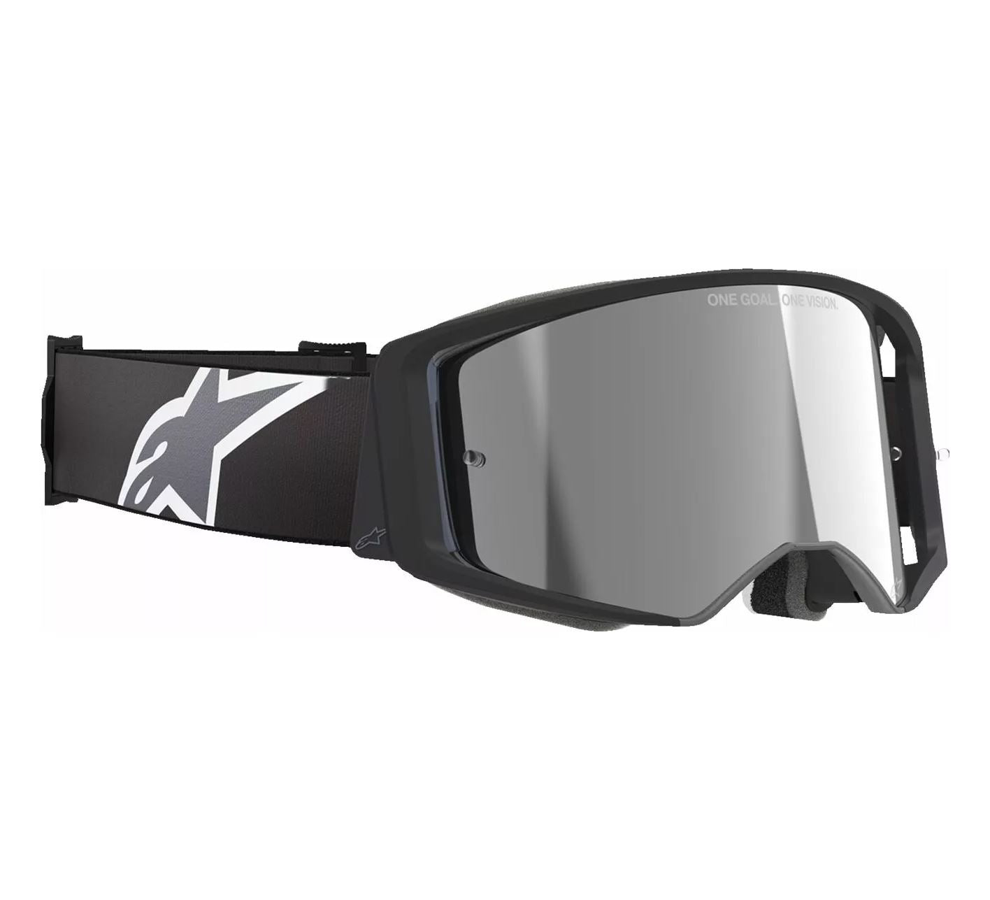 Alpinestars 2025 Goggles Supertech Corp Absolute Vision Black Grey Mirror Silver