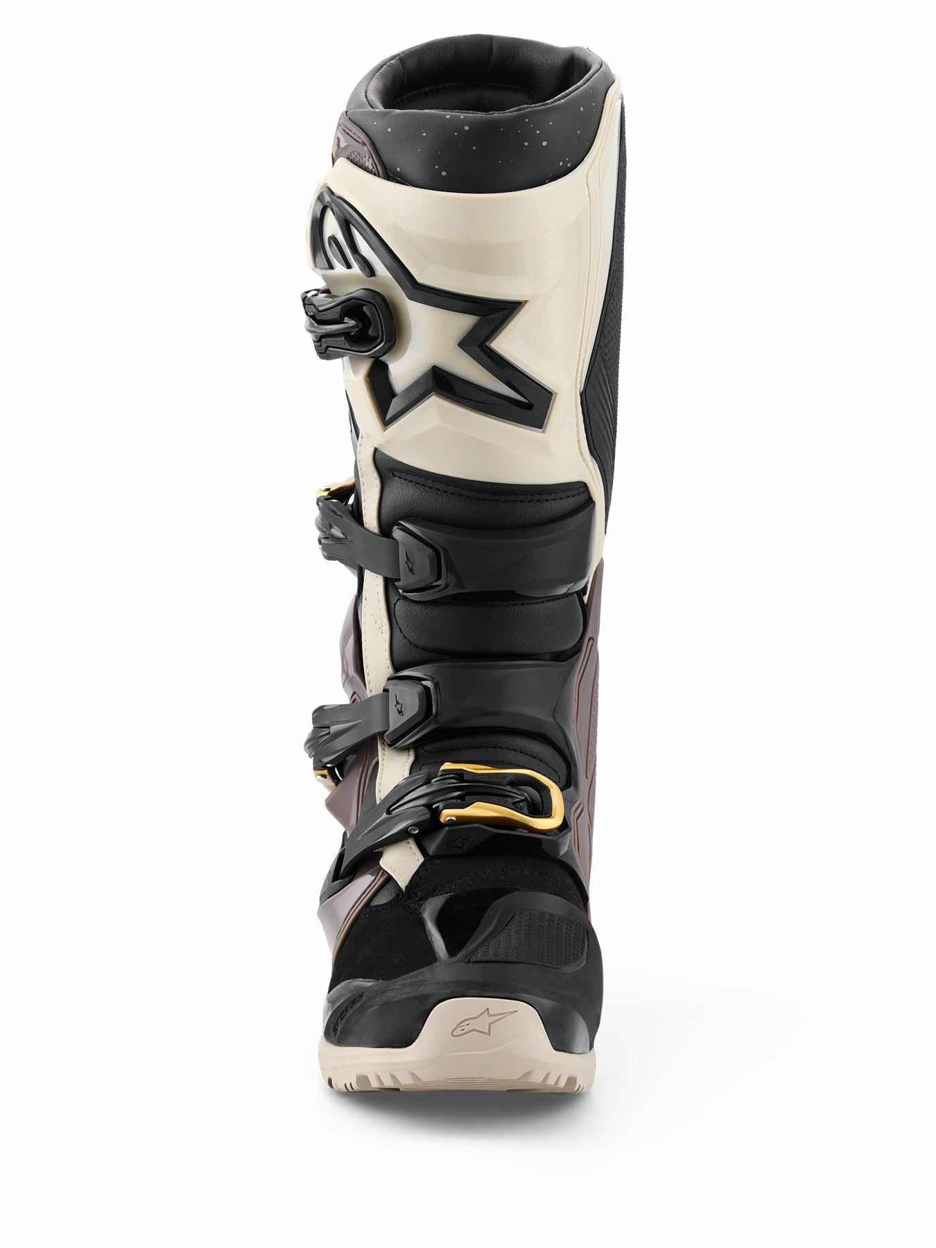Alpinestars 2026 Tech 7 Enduro Drystar MX Boots Black Dark Grey Gold