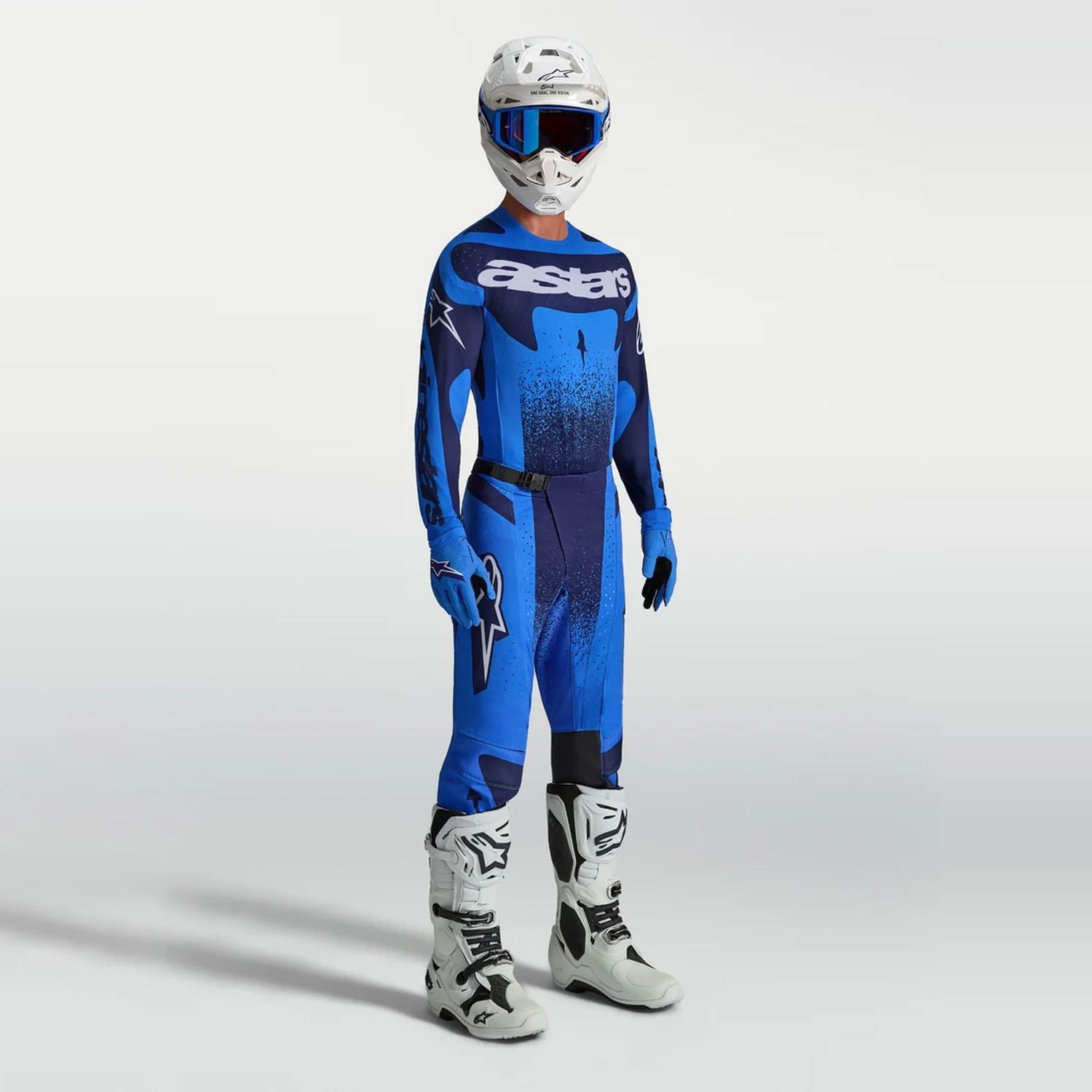 Alpinestars 2027 Techstar Swan MX Combo Kit Ucla Blue Deep Blue