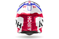 Airoh Helmet 2024 Strycker Brave Blue Red Gloss Composite Carbon
