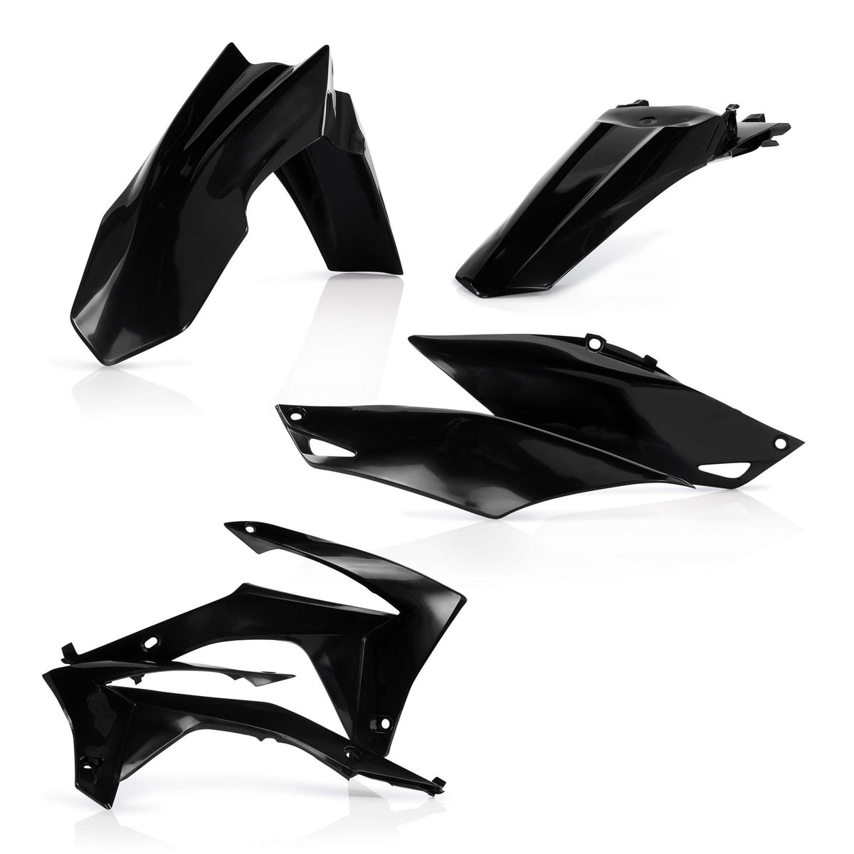 Acerbis Plastic Kit Black For HONDA CRF 450 R 2013-2016