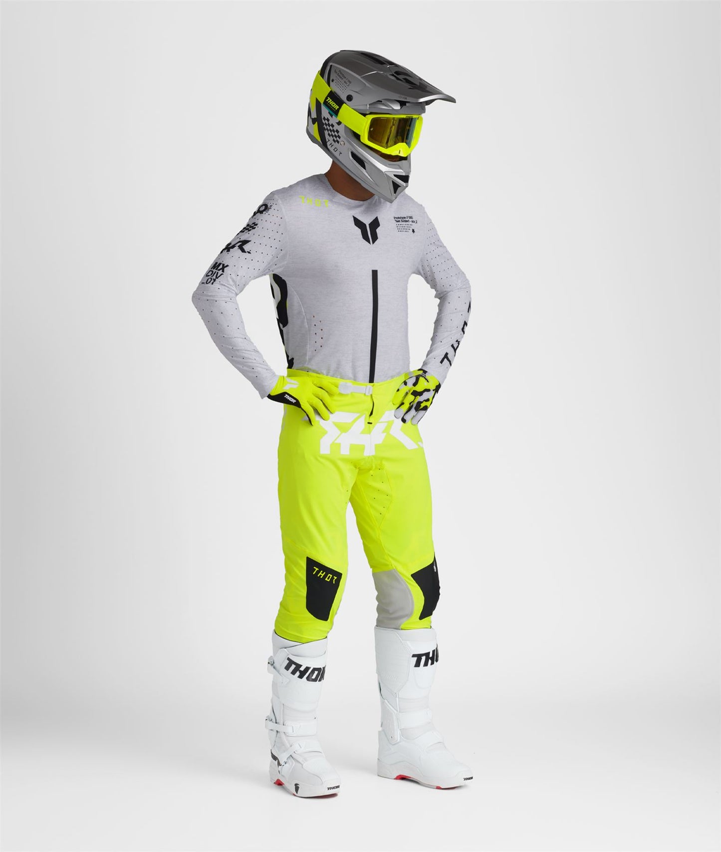 Thor 2025 Motocross Combo Kit Sportmode Riot White Acid