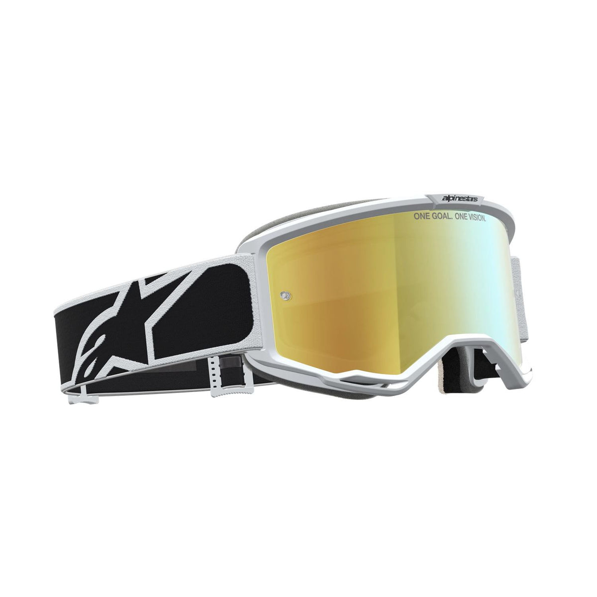 Alpinestars 2027 Vision 5 Rora MX Goggles Black White Mirror Gold