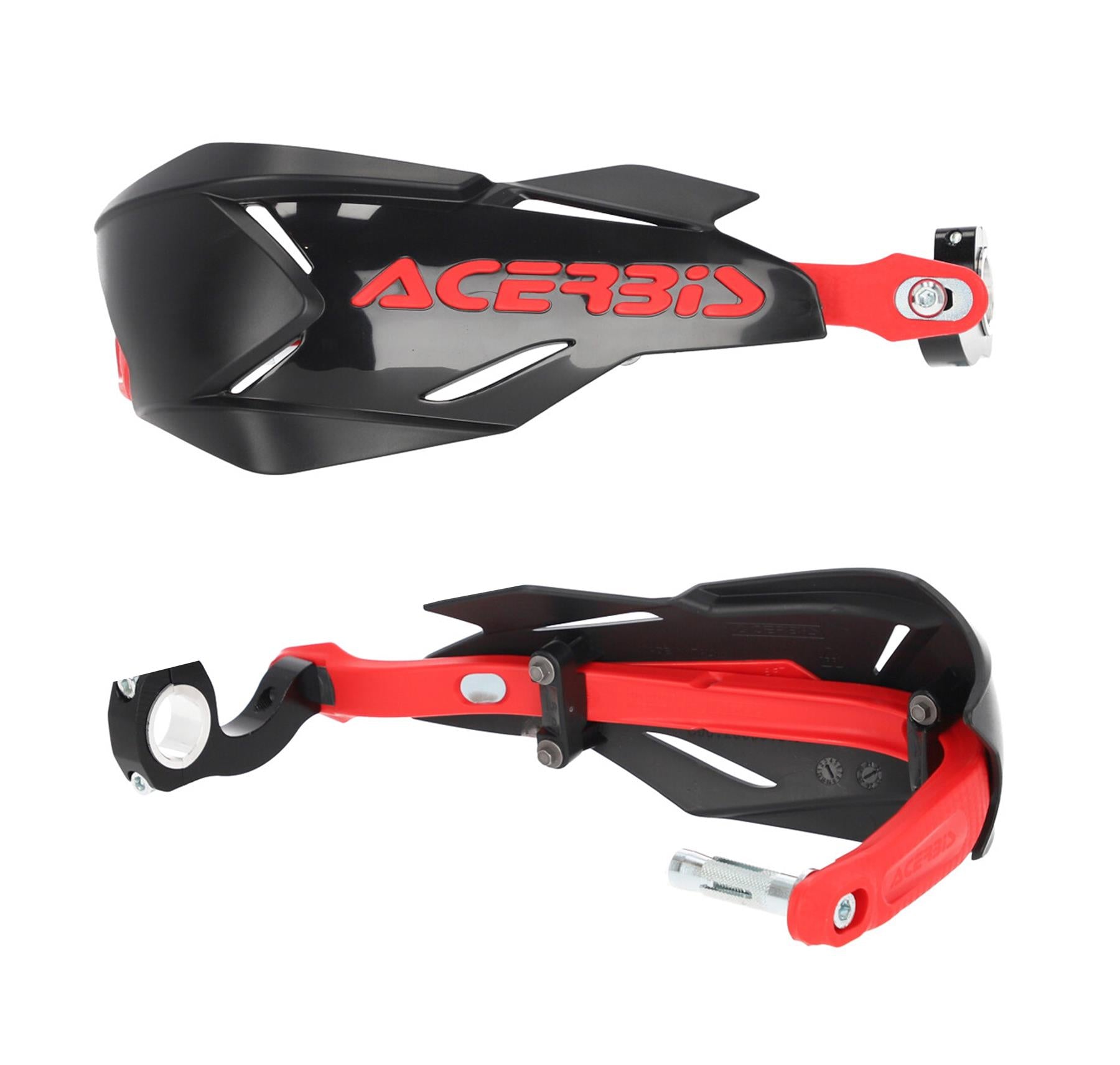 Acerbis X-Factory Black Red Handguards For 22mm Oversize 1 1/8 Bars