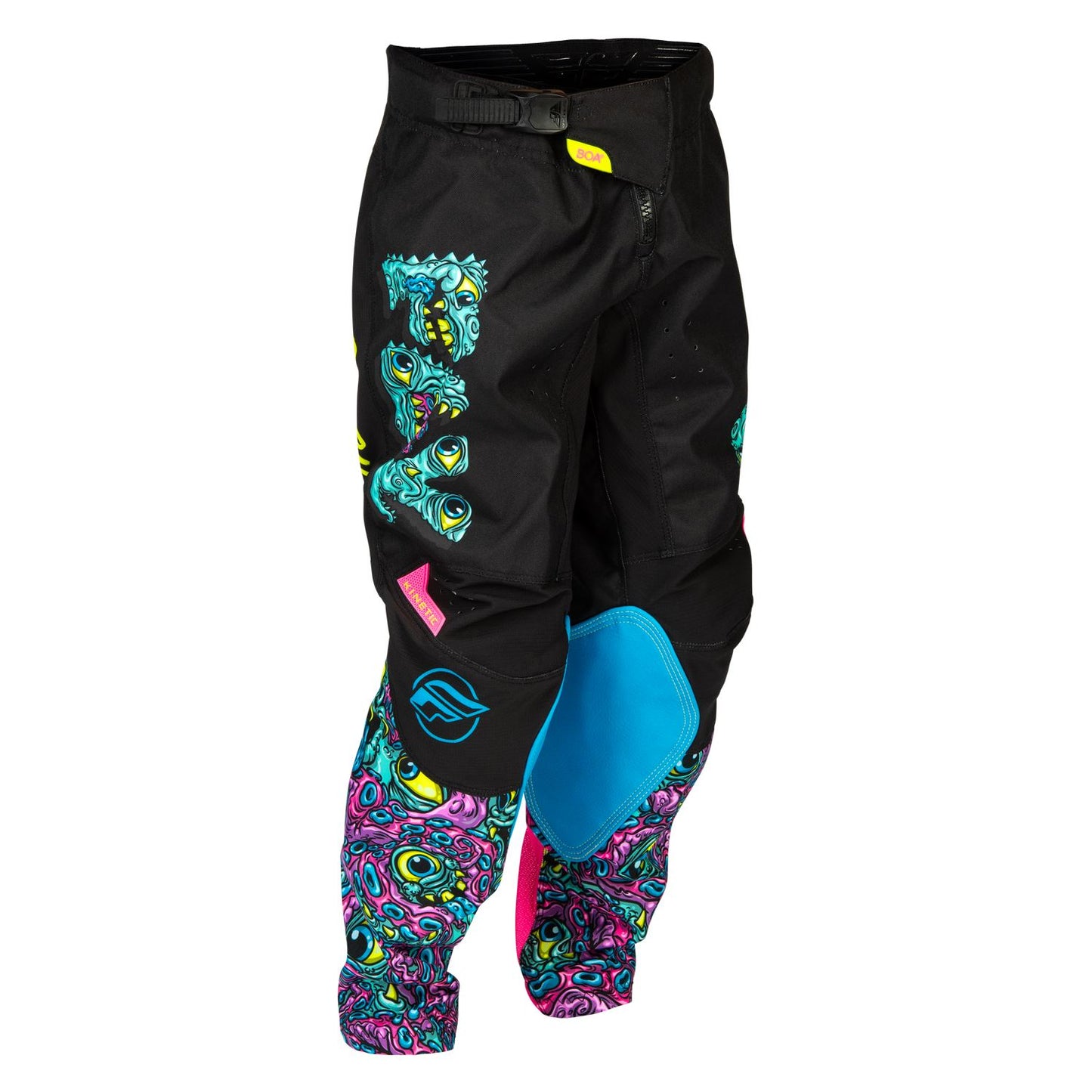 Fly Racing 2026 Motocross Pants Kinetic Mutant Youth  Black Multi