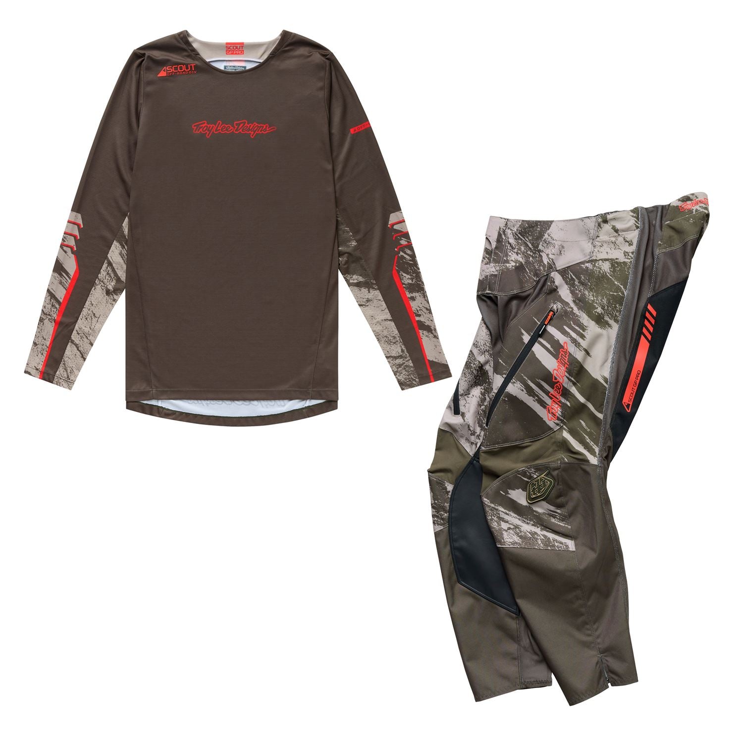 Troy Lee Designs Spring 2026 Scout GP Pro Slab MX Combo Kit Timber