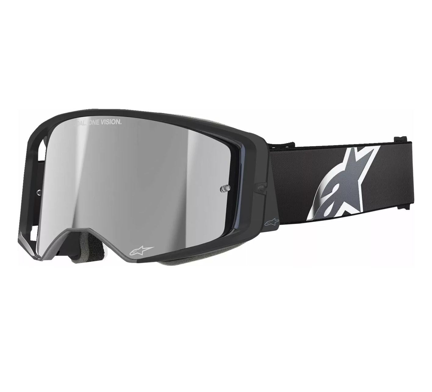 Alpinestars 2025 Goggles Supertech Corp Absolute Vision Black Grey Mirror Silver