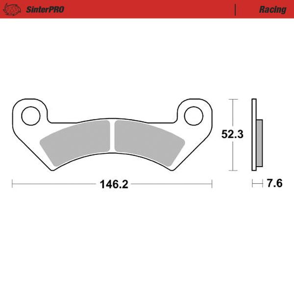 Moto-Master Pro Racing Sintered Brake Pads