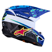 Alpinestars 2027 S-M3 Youth Falcon MX Helmet Blue White Black Pink
