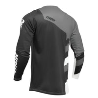 Thor 2025 Sector Checker Black Grey Motocross Combo Kit