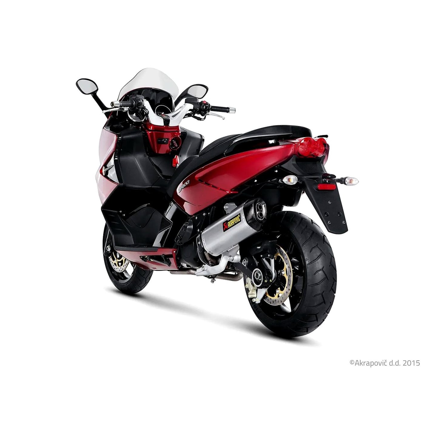 Akrapovic Stainless Steel Line Slip On Silencer For Gilera GP 800 Centenario 2009