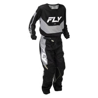 Fly Racing 2026 Motocross Combo Kit Kinetic Mutant Youth  Black Grey