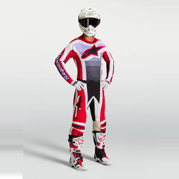 Alpinestars 2027 Techstar Maven MX Combo Kit Fire Red White Lavender Black