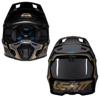 Leatt 2025 Composite Motocross Helmet V25 8.5 Black With 5.5 Goggles