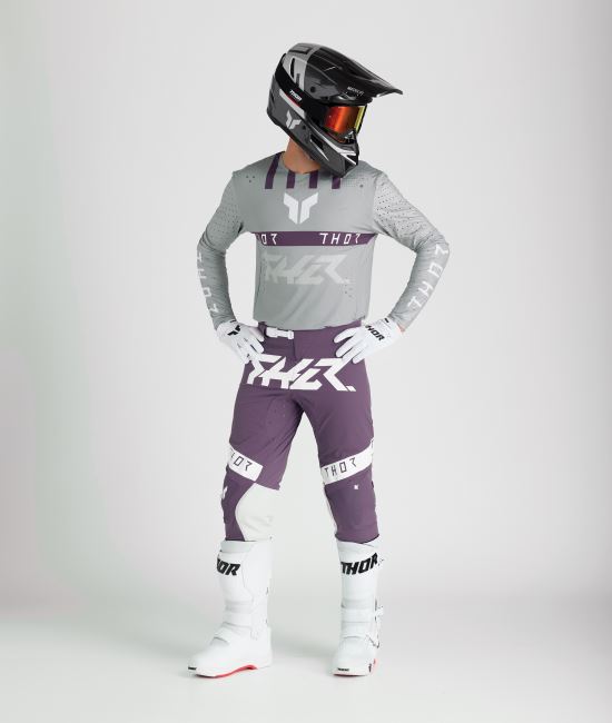 Thor MX Spring 2025 Combo Kit Sportmode Flite Grey Purple