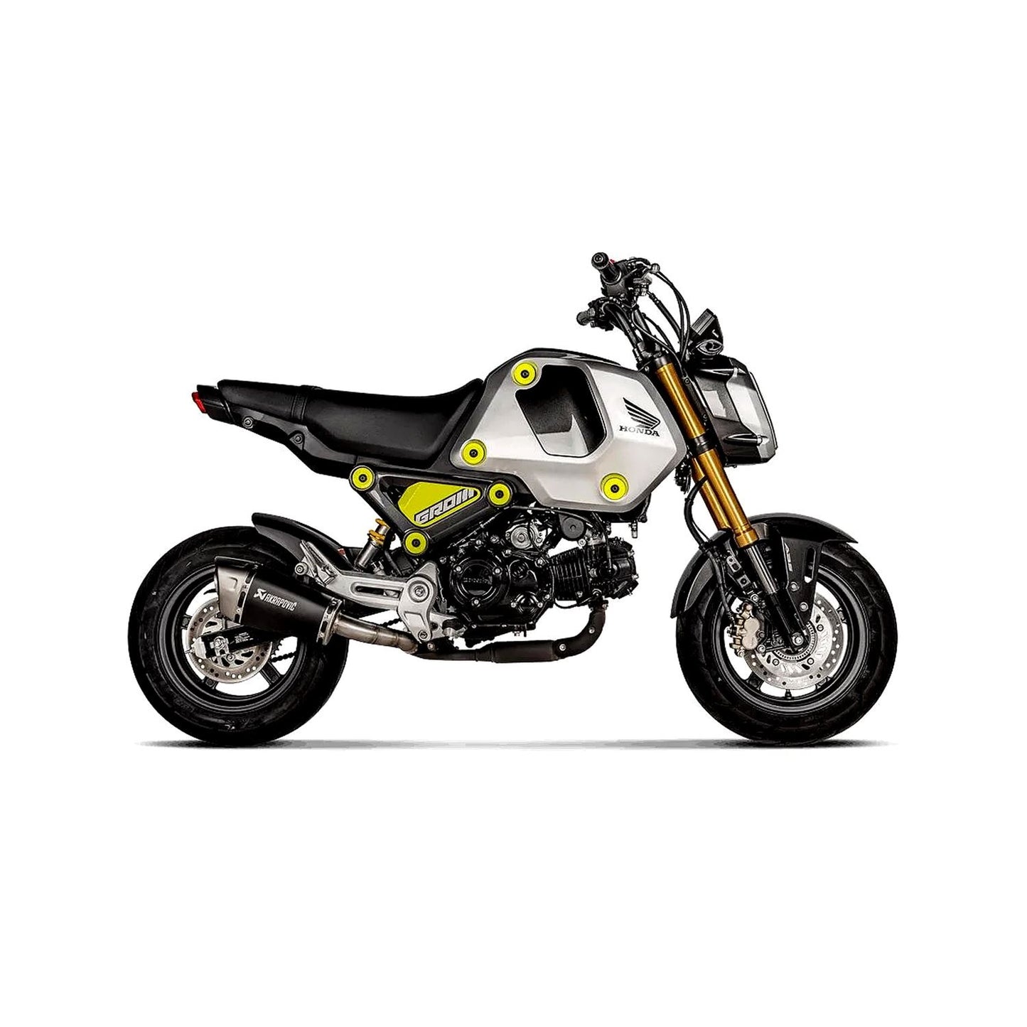 Akrapovic Titanium Black Line Slip On Silencer For Honda MSX 125 ABS Grom 2021-2026