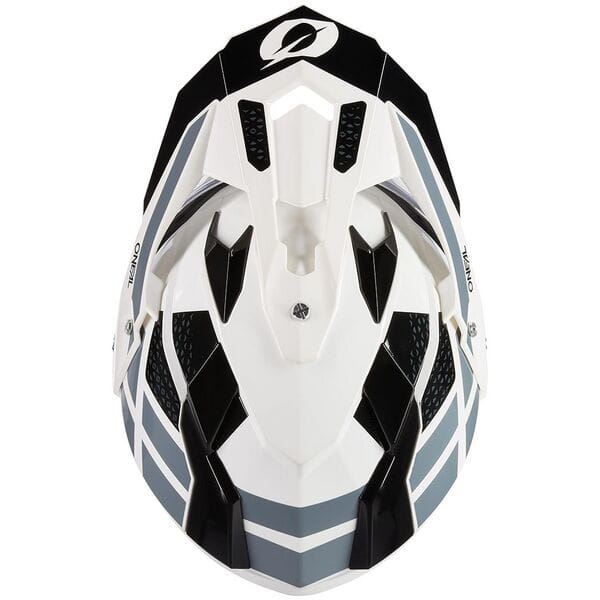 O'Neal 2025 Motocross Helmet SIERRA R V.24 Black White Grey