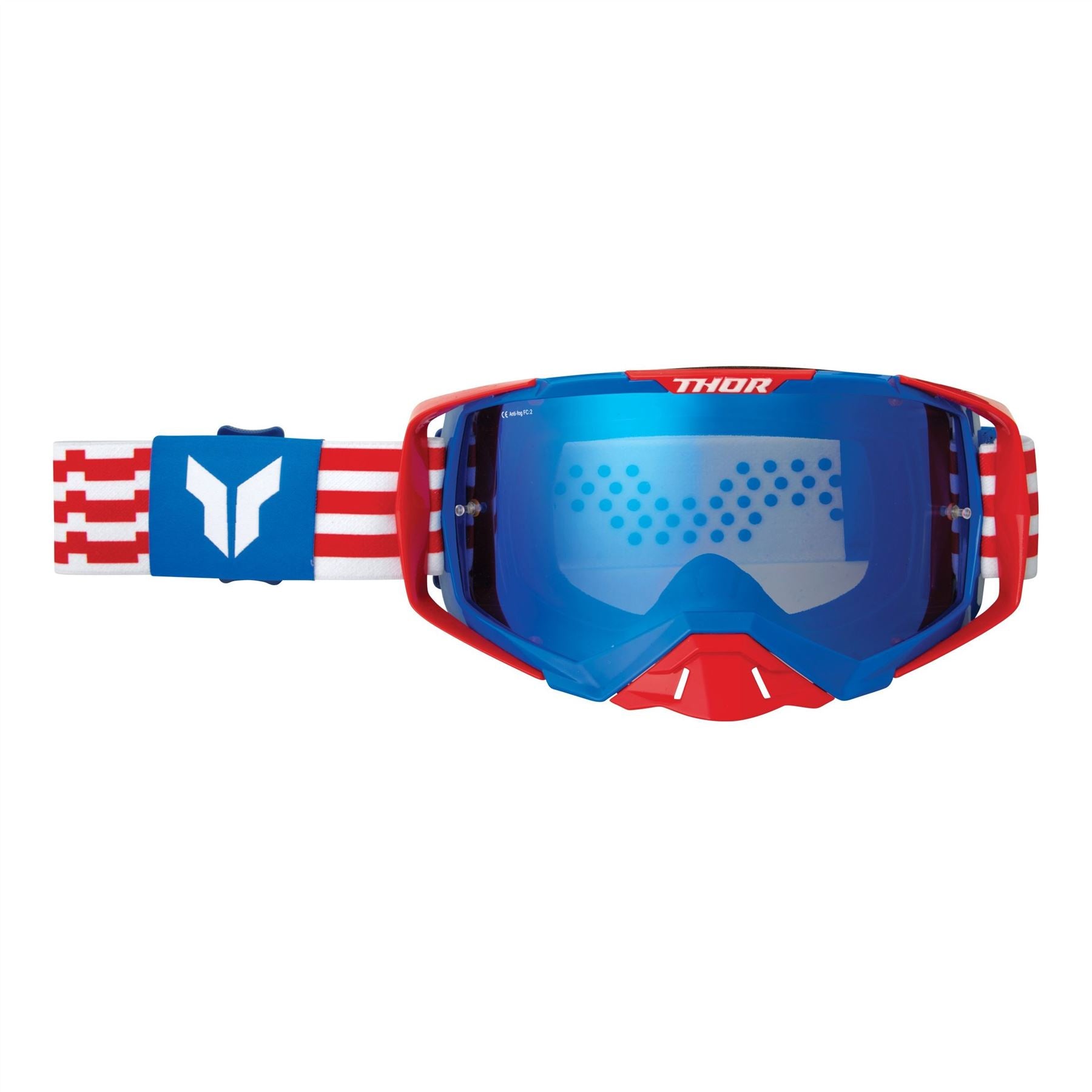 Thor MX Spring 2025 Goggles Activate Patriot Red White Blue One Size