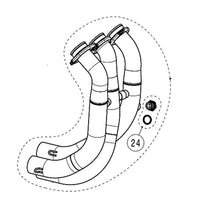 Akrapovic Stainless Steel Exhaust Header Pipe For Yamaha YZF-R9 ABS 2025-2026