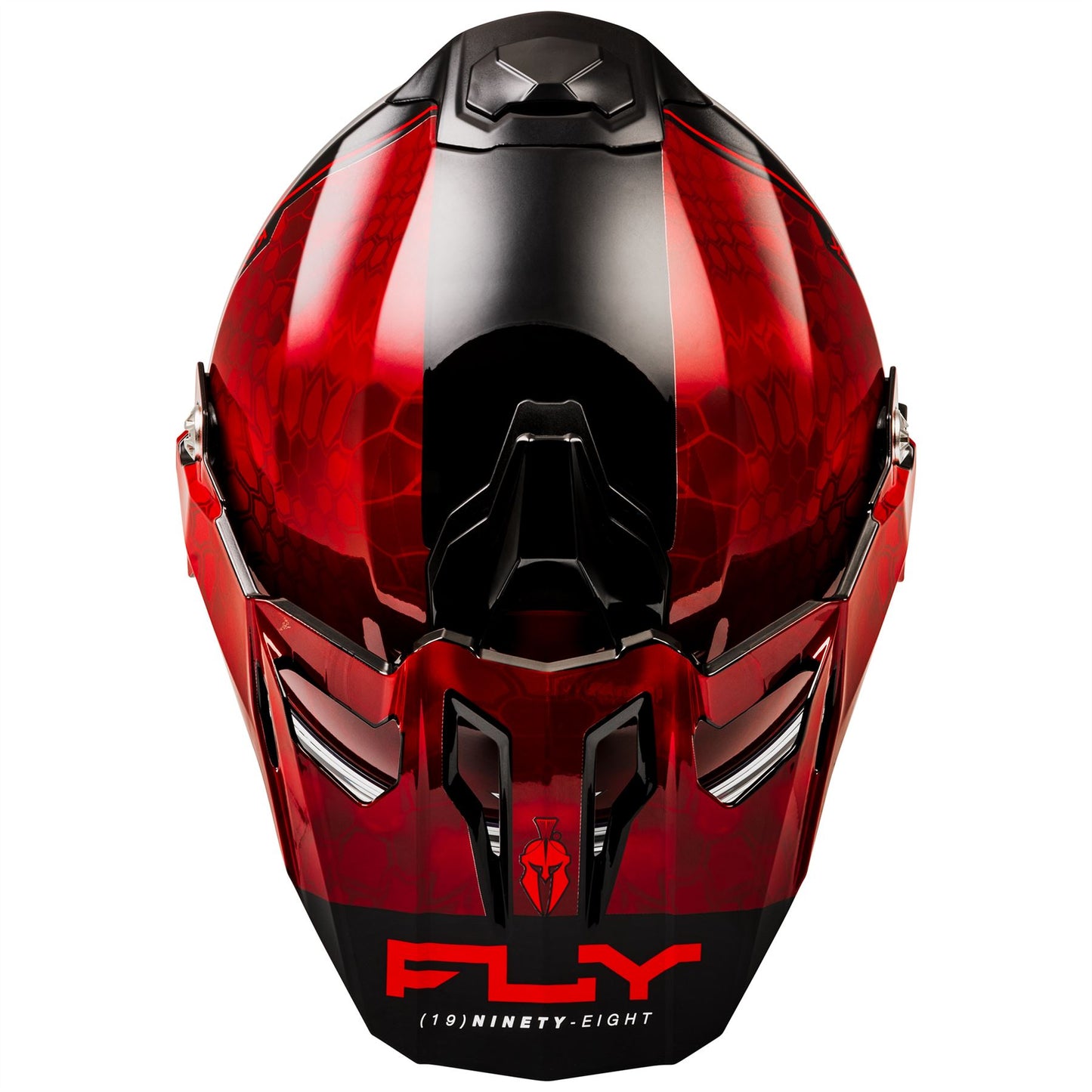 Fly Racing 2025 Trekker Kryptek Conceal Motocross Helmet Red Black