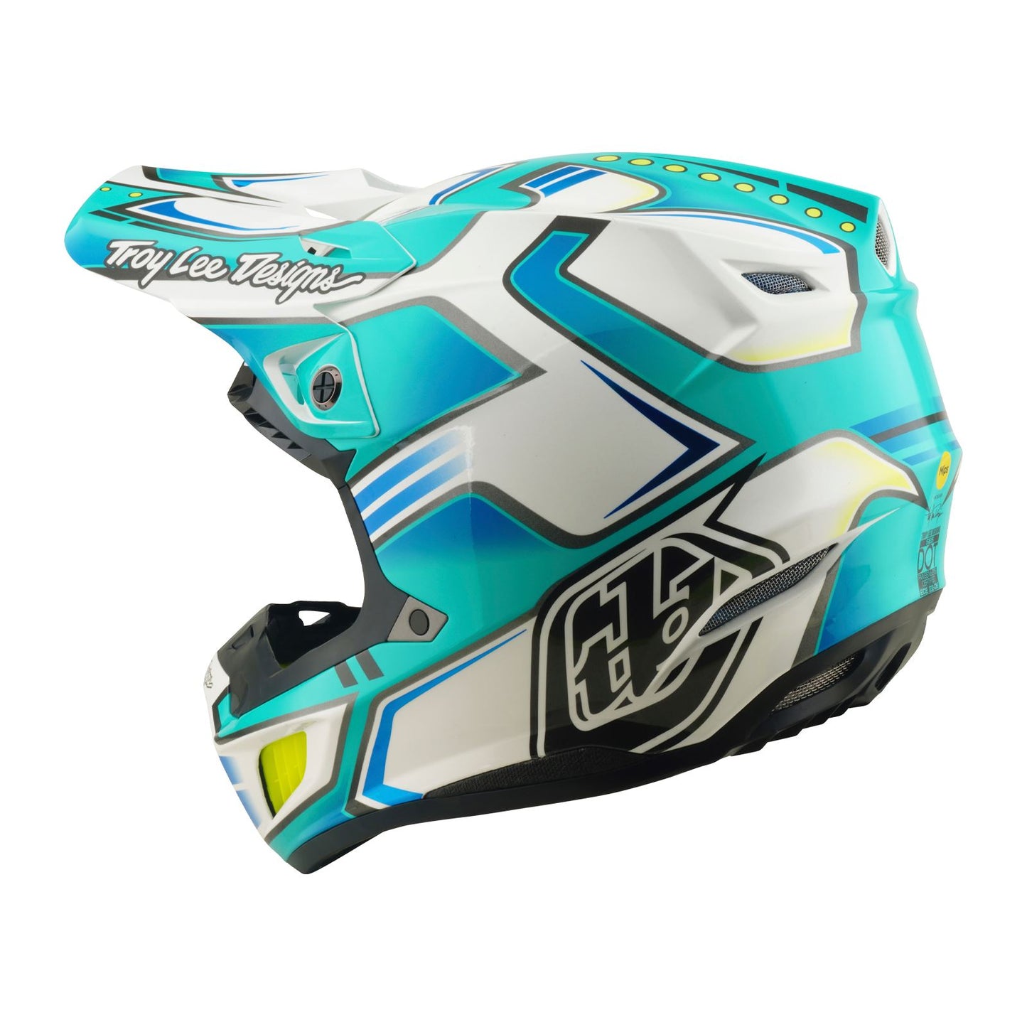 Troy Lee Designs Spring 2026 MX SE5 Composite Crest Helmets Real Teal