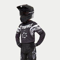 Alpinestars 2024 Racer Hana Youth Motocross Jersey Black White CLEARANCE