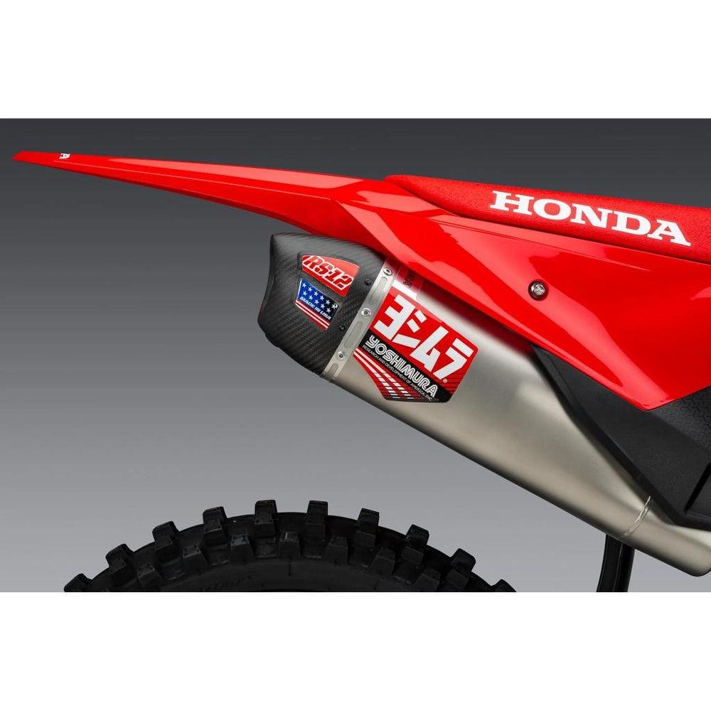 Yoshimura RS-12 Slip On Stainless Steel Carbon Cap For Motocross Enduro Motorcycles