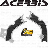 Acerbis X-Grip Frame Protector Guards Grey Black For Honda CRF 250 R 2020-2021