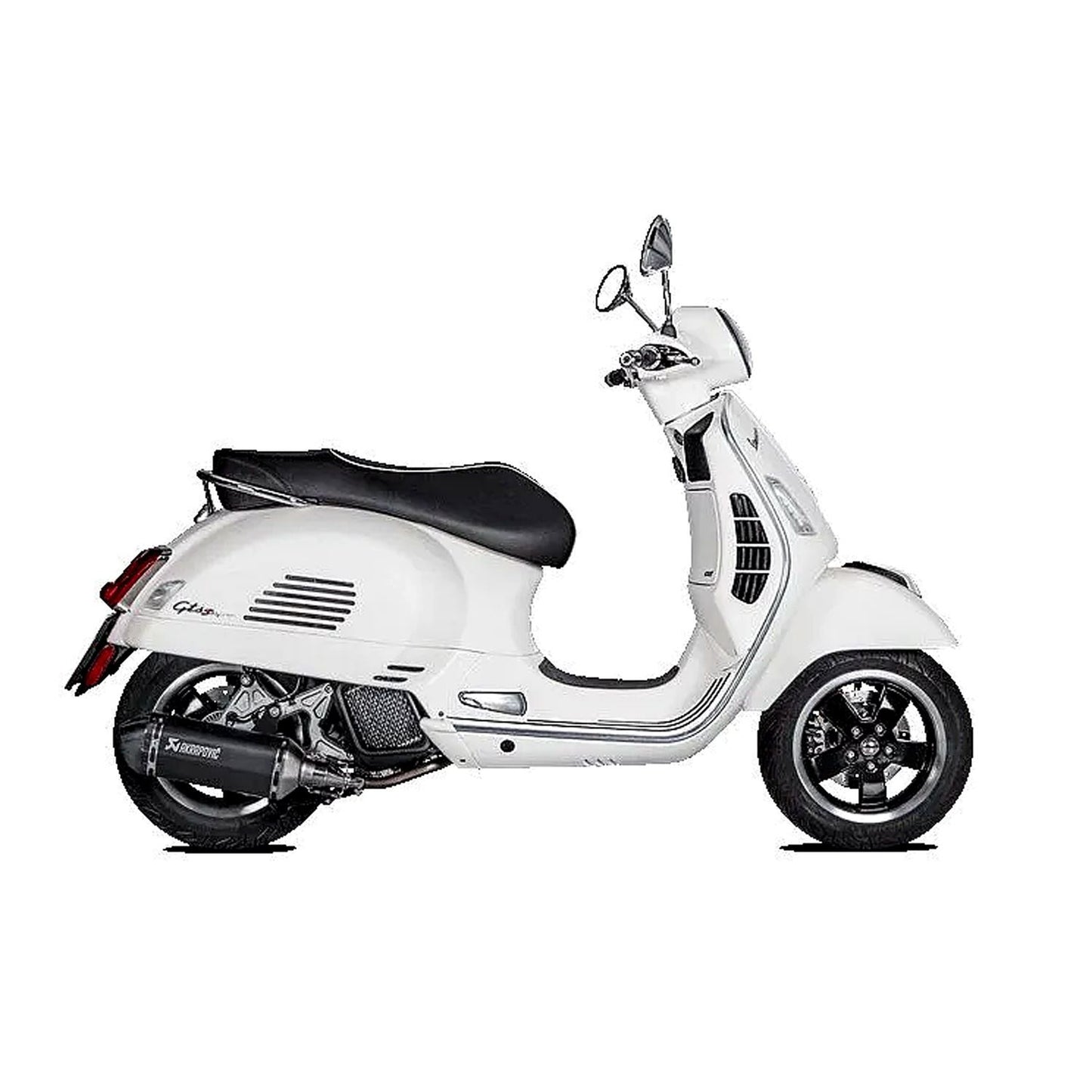 Akrapovic Stainless Steel Black Line Slip On Silencer For Vespa GTS 125 I.E. ABS Super 2017